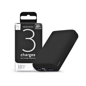   HAFFNER JUICE UNIVERZÁLIS HORDOZHATÓ, ASZTALI AKKUMULÁTOR TÖLTŐ - ECO 3 POWER BANK - 2XUSB +TYPE-C - 10.000 MAH - FEKETE