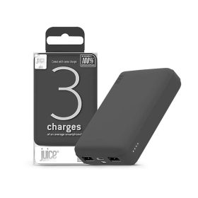   HAFFNER JUICE UNIVERZÁLIS HORDOZHATÓ, ASZTALI AKKUMULÁTOR TÖLTŐ - ECO 3 POWER BANK - 2XUSB +TYPE-C - 10.000 MAH - SZÜRKE
