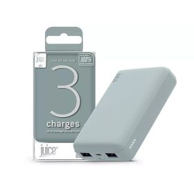   HAFFNER JUICE UNIVERZÁLIS HORDOZHATÓ, ASZTALI AKKUMULÁTOR TÖLTŐ - ECO 3 POWER BANK - 2XUSB +TYPE-C - 10.000 MAH - ÉJFEKETE ZÖLD