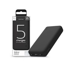   HAFFNER JUICE UNIVERZÁLIS HORDOZHATÓ, ASZTALI AKKUMULÁTOR TÖLTŐ - ECO 5 POWER BANK - 2XUSB +TYPE-C - 15.000 MAH - FEKETE