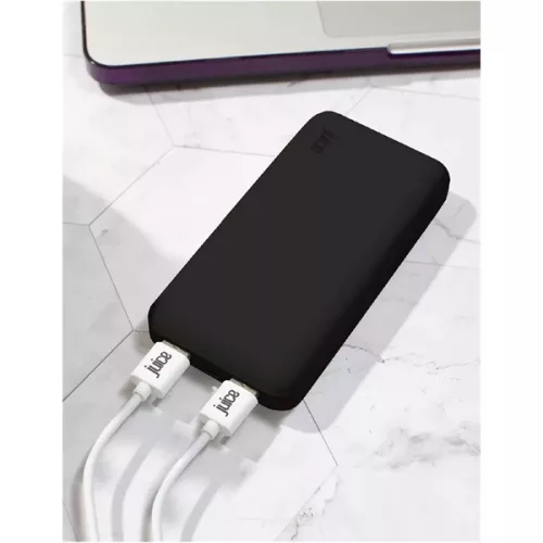 HAFFNER JUICE UNIVERZÁLIS HORDOZHATÓ, ASZTALI AKKUMULÁTOR TÖLTŐ - ECO 5 POWER BANK - 2XUSB +TYPE-C - 15.000 MAH - FEKETE