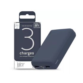   HAFFNER JUICE UNIVERZÁLIS HORDOZHATÓ, ASZTALI AKKUMULÁTOR TÖLTŐ - ECO 3 POWER BANK - 2XUSB +TYPE-C - 10.000 MAH - SÖTÉTKÉK