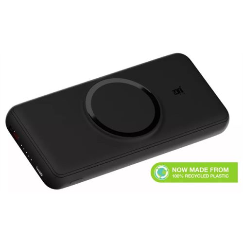 HAFFNER JUICE UNIVERZÁLIS HORDOZHATÓ, ASZTALI AKKUMULÁTOR TÖLTŐ - ECO 7 MAGTEC POWER BANK - USB + TYPE-C - 20.000 MAH - FEKETE