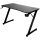The G-Lab Gamer Asztal - K-DESK YTTRIUM (120x60cm, fém, pohártartó, fejhallgatótartó, fekete)