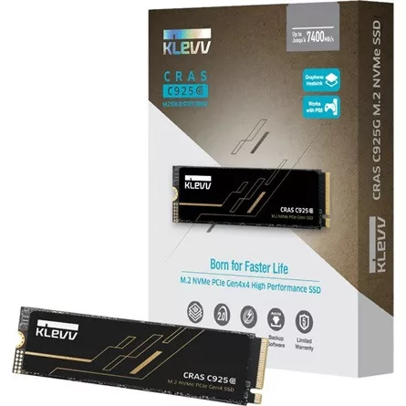 KLEVV CRAS C925G 1TB PCIe x4 (4.0) M.2 2280 SSD fekete