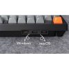Keychron K10 Max Bluetooth / vezeték nélküli / USB magyar Keychron Super Red mechanikus billentyűzet fekete