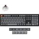 Keychron K10 Max Bluetooth / vezeték nélküli / USB magyar Keychron Super Brown mechanikus billentyűzet fekete