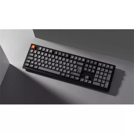 Keychron K10 Max Bluetooth / vezeték nélküli / USB magyar Keychron Super Brown mechanikus billentyűzet fekete
