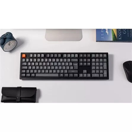 Keychron K10 Max Bluetooth / vezeték nélküli / USB magyar Keychron Super Brown mechanikus billentyűzet fekete