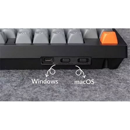 Keychron K10 Max Bluetooth / vezeték nélküli / USB magyar Keychron Super Brown mechanikus billentyűzet fekete