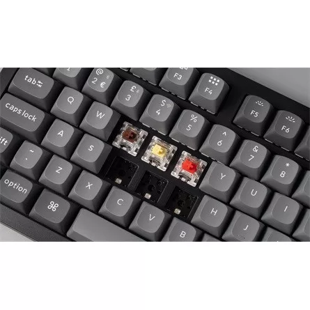 Keychron K10 Max Bluetooth / vezeték nélküli / USB magyar Keychron Super Brown mechanikus billentyűzet fekete