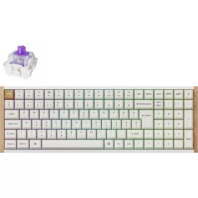   Keychron K4 HE Bluetooth / vezeték nélküli magyar gaming Gateron double-rail magnetic nebula mechanikus billentyűzet feh