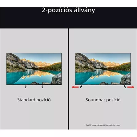 SONY Bravia 3 K-55S35 55" Direct LED 4K, Ultra HD, Google TV, Smart televízió, 3840×2160, 4xHDMI/2xUSB/WIFI