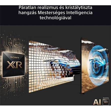 SONY Bravia 5 K-65XR55 65" XR|Mini LED 4K, Ultra HD, Google TV, Smart televízió, 3840×2160, 4xHDMI/2xUSB/WIFI