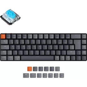   Keychron K7 Gateron RGB Backlight ISO vezeték nélküli angol gaming Gateron Blue mechanikus billentyűzet