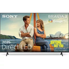   SONY Bravia 3 K-75S35 75" Direct LED 4K, Ultra HD, Google TV, Smart televízió, 3840×2160, 4xHDMI/2xUSB/WIFI