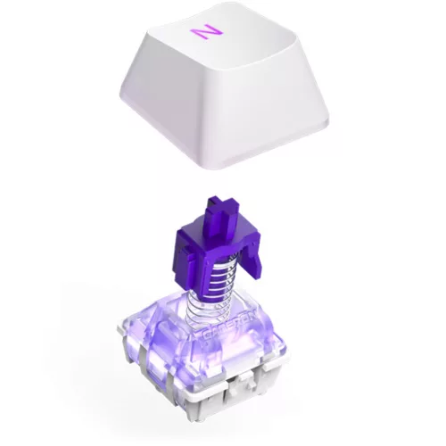 NZXT BILL NZXT Function 2 billentyűzet - fehér - UK layout - KB-001NW-UK
