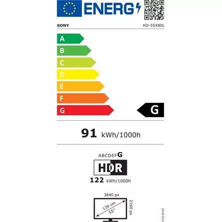 Sony KD55X80L 55" LED smart TV