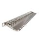 KELine Patch panel HD, Kategória 6A, 24xRJ45/s, ezüst, csatlakozókkal, 0,5U