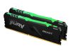 Kingston 32GB/2666MHz DDR4 (Kit of 2) FURY Beast RGB (KF426C16BBAK2/32) memória