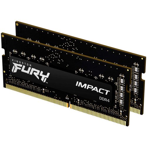 KINGSTON 32GB 2666MHz DDR4 CL15 Non-ECC SODIMM (Kit of 2) Dual Rank FURY Impact EAN: 740617318562