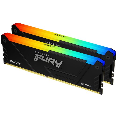 Kingston 16GB 3200MT/s DDR4 CL16 DIMM (Kit of 2) FURY Beast RGB, EAN: 740617337532