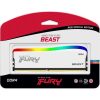 Kingston FURY Beast RGB SE 16GB 3200MT/s DDR4 memória CL16 fehér RGB