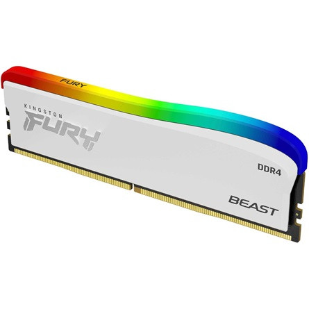 Kingston FURY Beast RGB SE 8GB 3200MT/s DDR4 memória CL16 fehér RGB