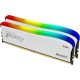 Kingston FURY Beast 32GB 3200MT/s DDR4 memória CL16 Kit of 2 fehér RGB