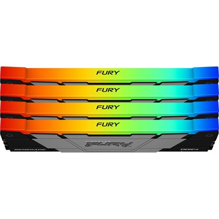 Kingston 32GB 3200MT/s DDR4 CL16 DIMM (Kit of 4) FURY Renegade RGB