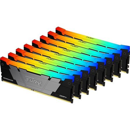 Kingston 256GB 3200MT/s DDR4 CL16 DIMM (Kit of 8) FURY Renegade RGB