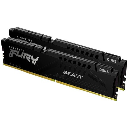 Kingston FURY Beast 64GB 5200MT/s DDR5 memória Non-ECC Unbuffered CL40 Kit of 2 fekete