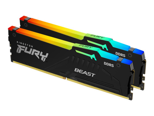 Kingston 32GB/6000MHz DDR5 (2x16GB) FURY Beast Black RGB XMP memória