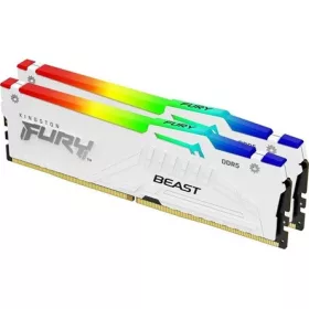   Kingston 32GB 6400MT/s DDR5 CL32 DIMM (Kit of 2) FURY Beast White RGB EXPO
