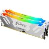 Kingston FURY Renegade RGB 32GB 6400MT/s DDR5 memória CL32 Kit of 2 fehér RGB