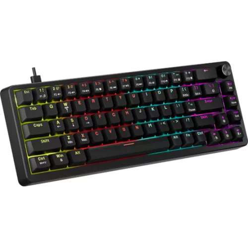 MARVO BILL MARVO Arma 67 vezetékes gaming billentyűzet - Fekete - US /TNT Peach linear/