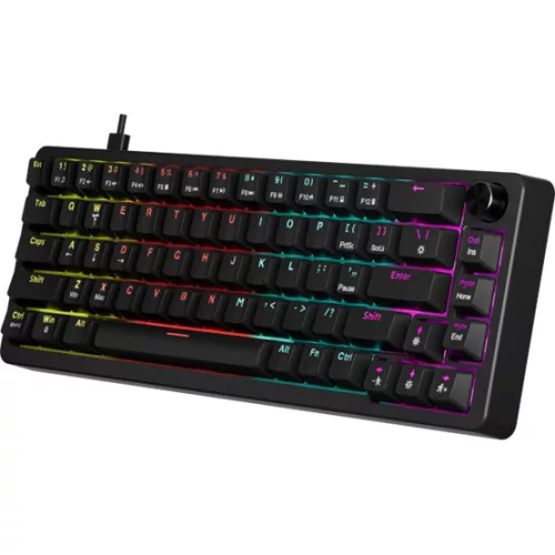 MARVO BILL MARVO Arma 67 vezetékes gaming billentyűzet - Fekete - US /TNT Peach linear/