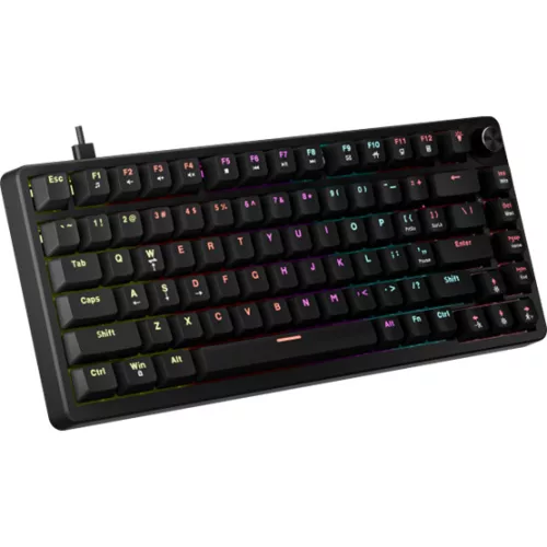 MARVO BILL MARVO Arma 82 vezetékes gaming billentyűzet - Fekete - US /TNT Peach linear/