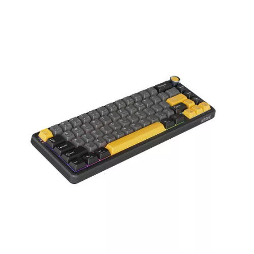 MARVO BILL MARVO TITAN 65 vezeték nélküli gaming billentyűzet - Fekete - US /Banana Crystal Linear/