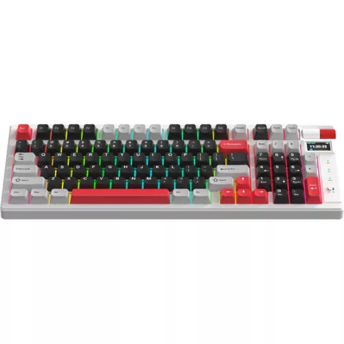 MONKA BILL MONKA Storm vezeték nélküli gaming billentyűzet - Fehér - US /MONKA Violet Linear/