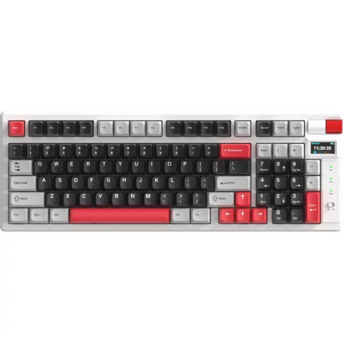 MONKA BILL MONKA Storm vezeték nélküli gaming billentyűzet - Fehér - US /MONKA Violet Linear/