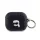 CG MOBILE KARL LAGERFELD PU EMBOSSED KARL HEAD szilikon tok (ütésállóság, karabíner) FEKETE Apple AirPods 3