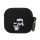 CG MOBILE KARL LAGERFELD 3D LOGO NFT KARL AND CHOUPETTE szilikon tok (karabíner) FEKETE Apple AirPods 3