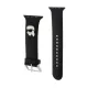CG MOBILE Apple Watch Series 5 44mm KARL LAGERFELD KARL HEAD NFT pótszíj egyedi méret, fém csat, FEKETE