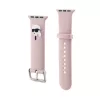 CG MOBILE Apple Watch Series 5 44mm KARL LAGERFELD KARL HEAD NFT pótszíj egyedi méret, fém csat, RÓZSASZÍN