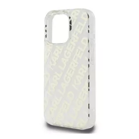   CG MOBILE iPhone 16 Pro Max KARL LAGERFELD IML ELECTROPLATED REPEATED LOGO szilikon telefonvédő ütésállóság ARANY