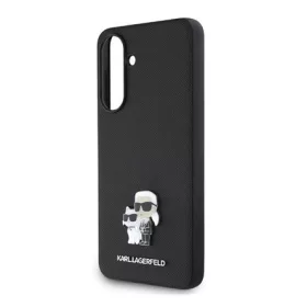   CG MOBILE Samsung A56 5G KARL LAGERFELD PU SAFFIANO KARL AND CHOUPETTE szilikon telefonvédő ütésállóság, 3D, FEKETE