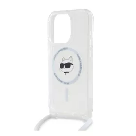   CG MOBILE Apple iPhone 15 Pro Max KARL LAGERFELD IML CROSSBODY CHOUPETTE HEAD MAGSAFE szilikon telefonvédő ütésállóság, ÁTLÁTSZÓ