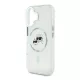 CG MOBILE iPhone 16 KARL LAGERFELD IML K&CH HEADS METAL FRAME MAGSAFE szilikon telefonvédő ütésállóság, MagSafe, ÁTLÁTSZÓ