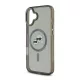 CG MOBILE iPhone 16 KARL LAGERFELD IML K&CH HEADS METAL FRAME MAGSAFE szilikon telefonvédő ütésállóság, MagSafe, FEKETE